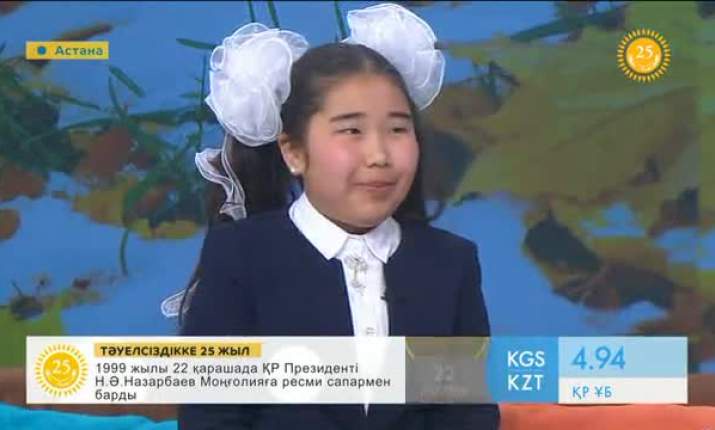 Қарағандылық 6-сынып оқушысы Назира Медет Абай Құнанбаевтың 327 өлеңін, 20 қара сөзін, 3 поэмасын жатқа оқиды (ВИДЕО)